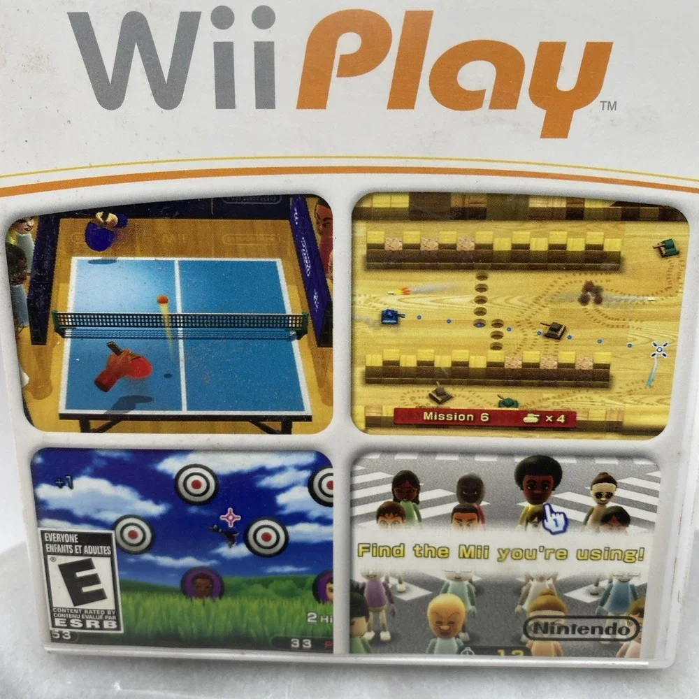 Wii Play Game (Nintendo Wii) Games Multi Sports Complete with Manual *UnTested